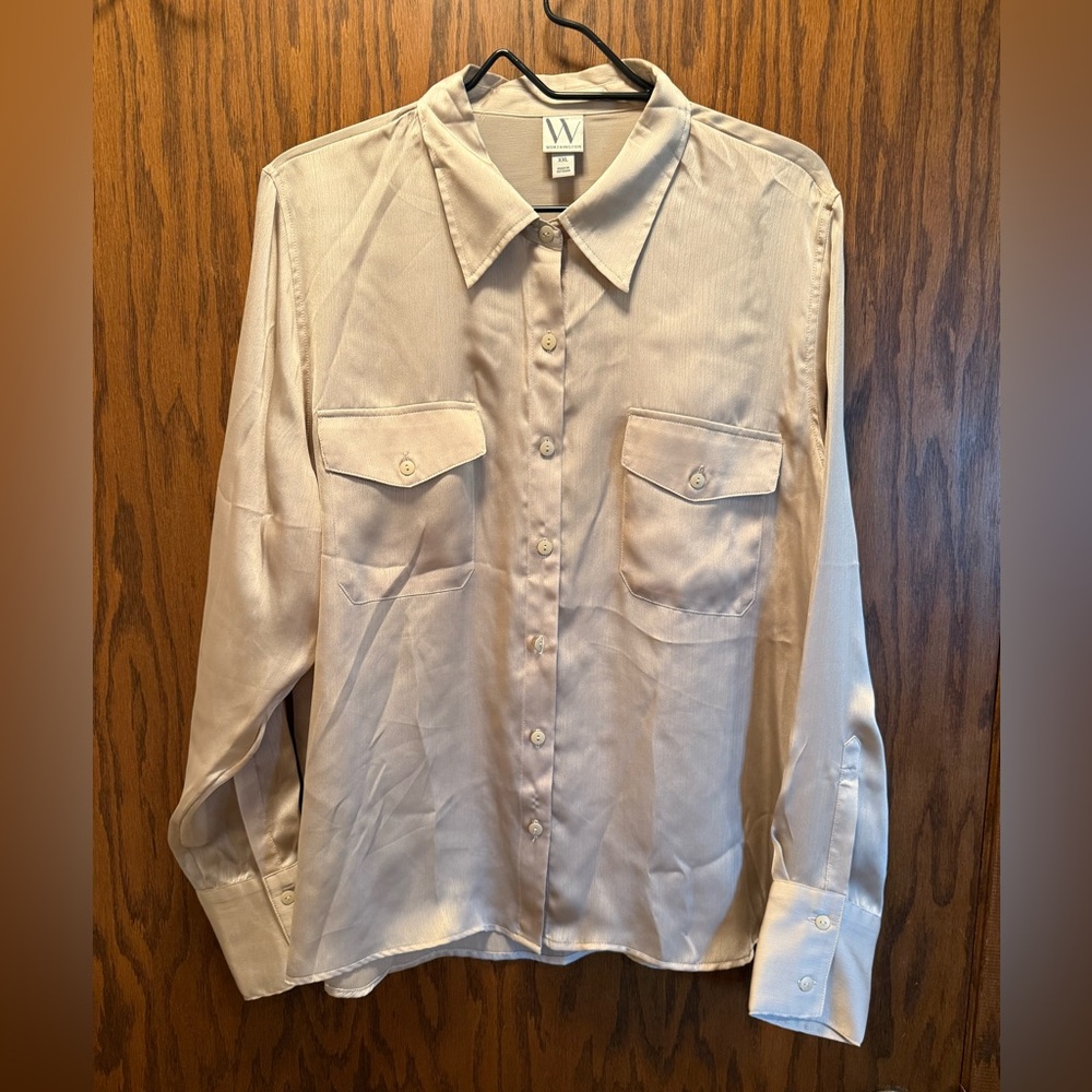 Elegant Tan Women's Blouse-Brand New